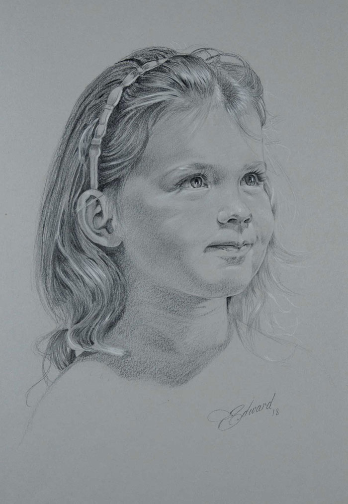 Portrait of a young girl